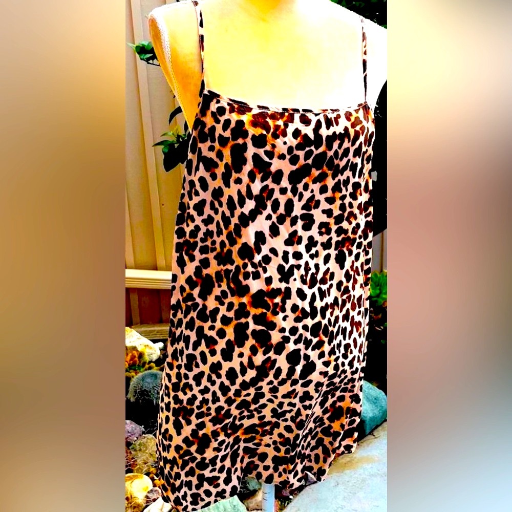For Love And Lemons Leopard print slip dress